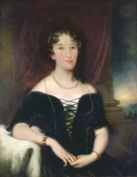 Porträt von Elizabeth (1766-1850), Ehefrau von John Macarthur, Mitbegründer der australischen Wollindustrie, ca. 1820